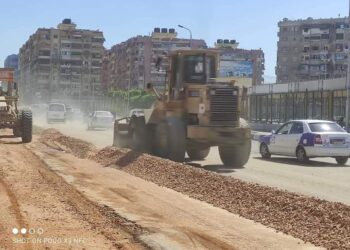 استمرار أعمال تطوير شارع ٢٣ ديسمبر ببورسعيد 23 - جريدة المساء