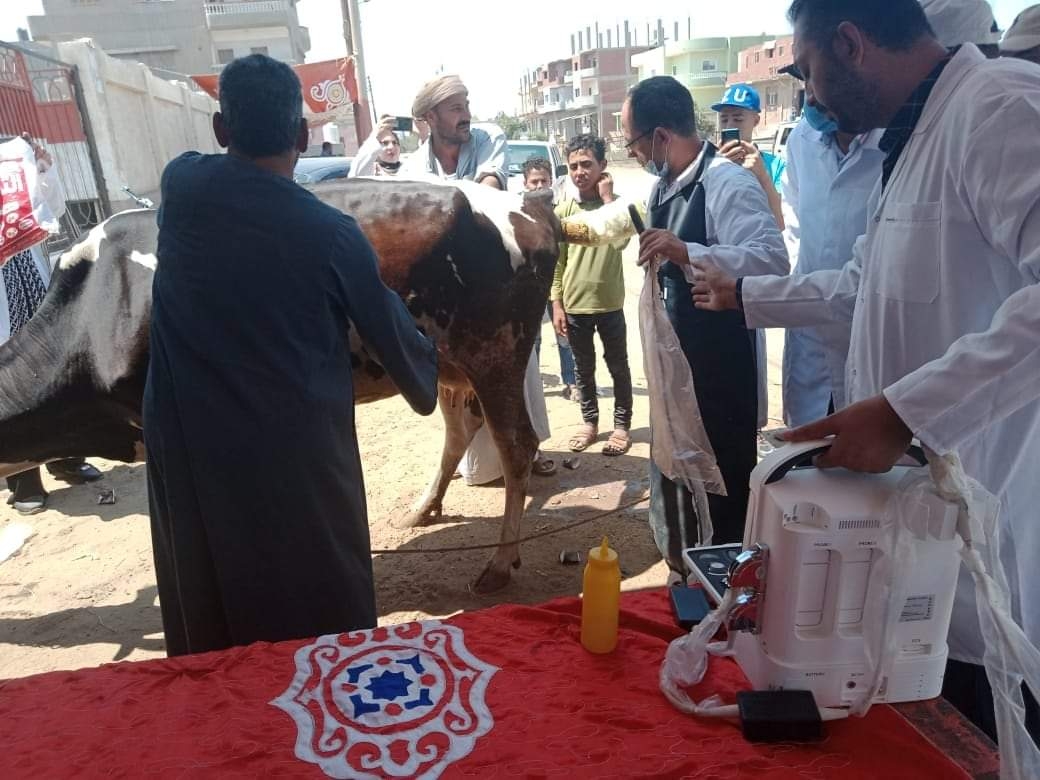 قافلة بيطرية مجانية  ببحر البقر ضمن مبادرة حياة كريمة 18 - جريدة المساء