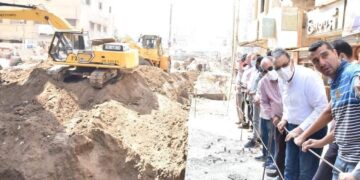 محافظ_الشرقية يتابع أعمال انشاء نفق عرابي بالزقازيق 1 - جريدة المساء