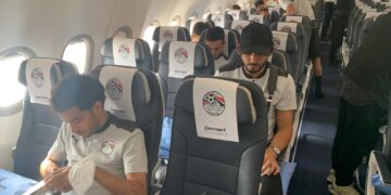 بعثة المنتخب وصلت ليبرفيل استعداداً لمواجهة الجابون 1 - جريدة المساء