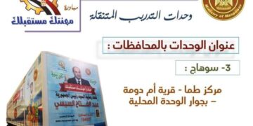 إطلاق وحدة تدريب متنقلة بقرية " أم دومة " بمركز طما 1 - جريدة المساء