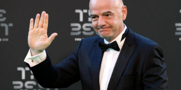 Soccer Football - The Best FIFA Football Awards - Royal Festival Hall, London, Britain - September 24, 2018   FIFA President Gianni Infantino before the start of the awards   Action Images via Reuters/John Sibley