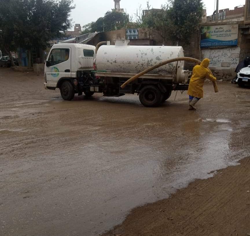 شفط مياه الأمطار بالمنوفية 19 - جريدة المساء