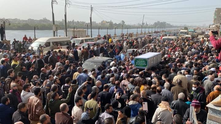 تشييع جثمان الابراشى من مسقط رأسه بشربين 19 - جريدة المساء