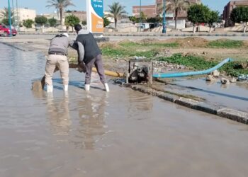 نشاط مكثف لمدن مطروح لإزالة مياه الامطار من الشوارع 25 - جريدة المساء