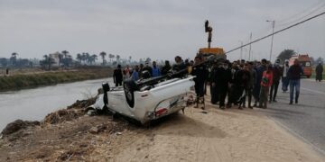 مصرع صيدلى فى حادث انقلاب سيارة بقنا 1 - جريدة المساء