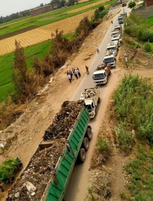 رفع 100 طن مخلفات صلبة بحملة نظافة بقرية" كفر مجر" دسوق 19 - جريدة المساء