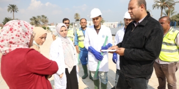 "دينا سليمان" تتابع أعمال التطهير بمحطة مياه الشيخ عابد بسمسطا 1 - جريدة المساء