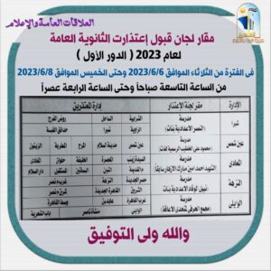 بدءاً من الغد.. تعليم القاهرة والجيزة تنشر مقار اعتذارات الثانوية العامة 2023 21 - جريدة المساء