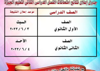 الأحد.. اعلان نتائج مراحل النقل للثانوي العام بتعليم الجيزة 23 - جريدة المساء