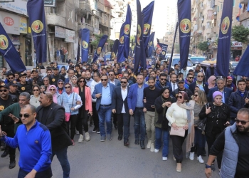 "حماة الوطن" يواصل مسيرات الحشد بالمنتزه 32 - جريدة المساء