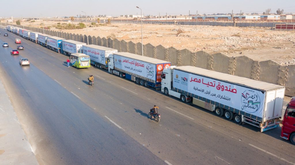 صندوق تحيا مصر يطلق 101 شاحنة تزن 1616 طن لإغاثة أهل غزة 21 - جريدة المساء