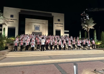 طلاب جامعة الجلالة يشاركون في اوبريت''حبيبتي يا بلدي'' ضمن فعاليات تخريج طلبة الاكاديمية العسكرية 21 - جريدة المساء