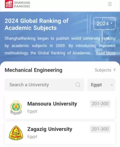 إنجاز جديد لجامعة الزقازيق: الأولى محلياً في الزراعة والطب البيطري والهندسة والتكنولوجيا الطبية وفقاً لتصنيف شنغهاي 2024 29 - جريدة المساء