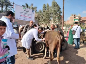 مستقبل وطن الشرقية ينظم .. قافلة بيطرية مجانية بقرية "المعالي" بمنيا القمح 25 - جريدة المساء