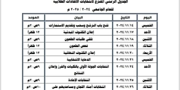 14 نوفمبر فتح باب الترشيح لانتخابات الاتحادات الطلابية بالجامعات للعام الدراسي 2024-2025 1 - جريدة المساء