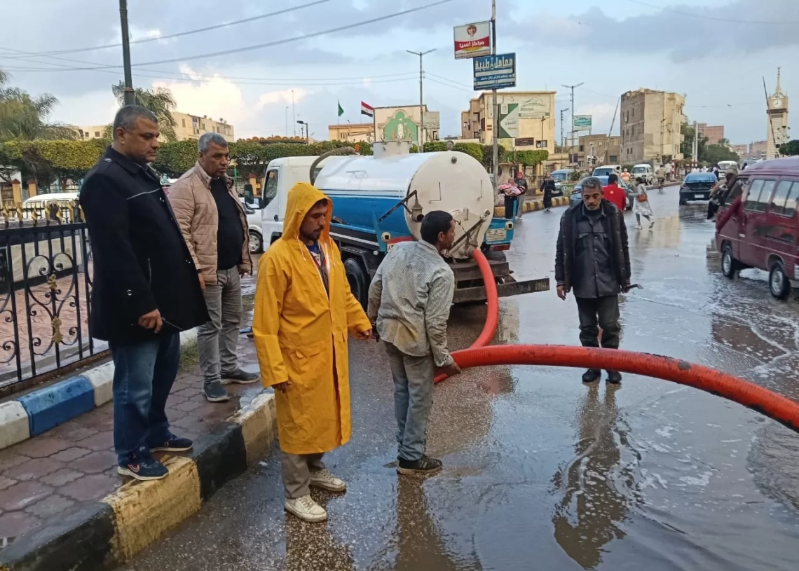 شفط مياه الأمطار.. بالمنوفية  19 - جريدة المساء