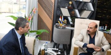 محافظ أسوان يستقبل مدير الأمن الجديد 2 - جريدة المساء محافظ أسوان يستقبل مدير الأمن الجديد 1 - جريدة المساء