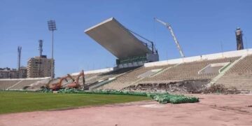 تعرف على حجم العمل باستاد المصرى 1 - جريدة المساء