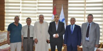 رئيس جامعة كفر الشيخ يستقبل رئيس جامعة المنيا السابق 1 - جريدة المساء