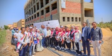 بالصور .. طلاب جامعة المنيا يشهدون ملحمة تطوير الريف المصرى بقرى مركز مغاغة 1 - جريدة المساء