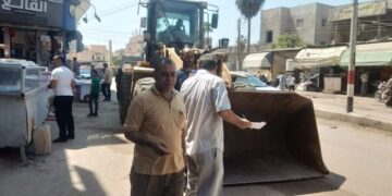 حملات مكثفة لرفع الإشغالات بمدينة "الحسينية" .. فى الشرقية 1 - جريدة المساء