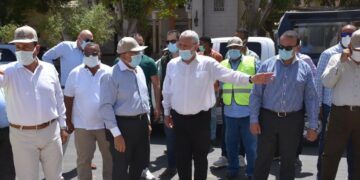 وزير التنمية المحلية ومحافظ الأقصر يتفقدان مشروعات إحياء طريق الكباش 1 - جريدة المساء