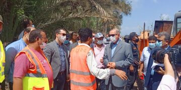  محافظ كفر الشيخ وممثلو الرقابة الإدارية يتفقدون مشروعات حياة كريمة مشروعات ببرج مغيزل 1 - جريدة المساء