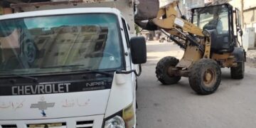 مواصله حملات للنظافة ورفع الاشغالات ومراجعة غرف الصرف الصحي بالحامول 1 - جريدة المساء