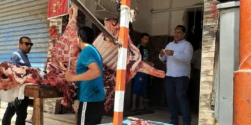 إعدام لحوم غير صالحة للاستهلاك الآدمى بالمنوفية 1 - جريدة المساء