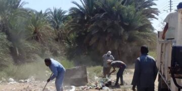 تكثيف النظافة العامة ورفع التراكمات والمخلفات في اسوان 1 - جريدة المساء