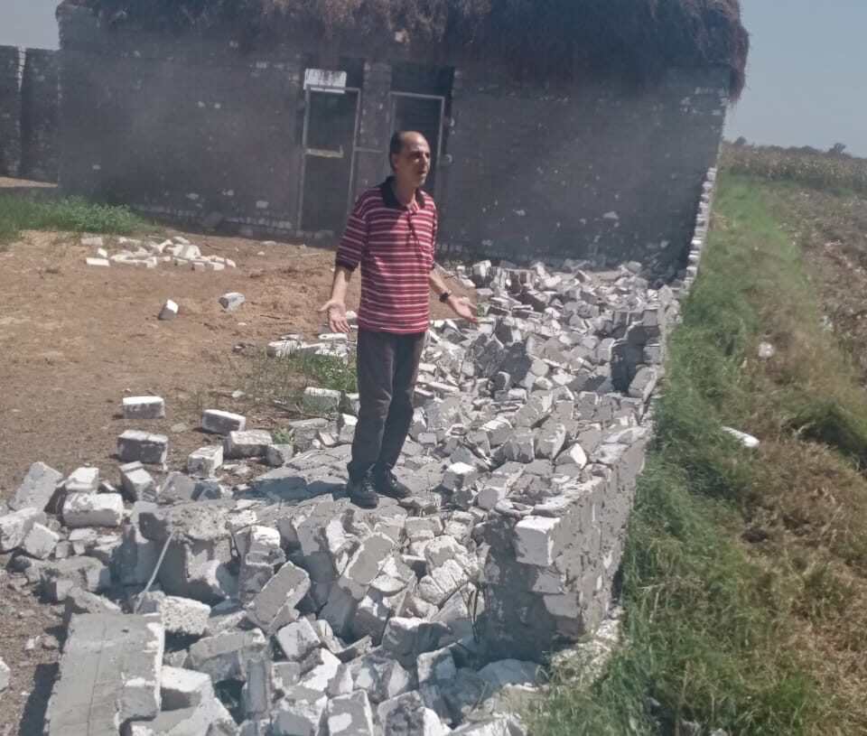 إزالة 7 حالات بناء مخالف بالبلوك الأبيض على أرض زراعية بـ "ميت النحال" 19 - جريدة المساء