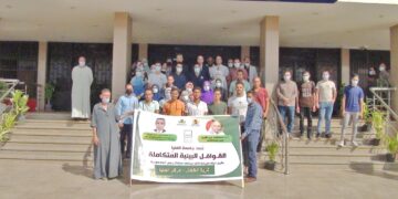 توقيع الكشف والعلاج لـ 550 حالة بقافلة طبية لجامعة المنيا 1 - جريدة المساء