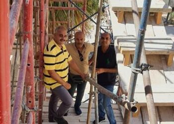 مدير اثار الاسكندرية يتفقد الاعمال النهائية لترميم المعبد اليهودي 31 - جريدة المساء