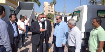 محافظ كفر الشيخ يتفقد الدفعة الثانية من سيارات نقل القمامة ٧سعة5 طن 1 - جريدة المساء