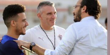 بالصور .. بن شرقي في تدريبات الزمالك وترحيب خاص بفتحي 2 - جريدة المساء بالصور .. بن شرقي في تدريبات الزمالك وترحيب خاص بفتحي 1 - جريدة المساء