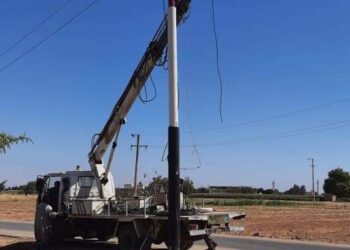 انارة الطريق الرئيسى بقرية ٧ بدمشير في المنيا 22 - جريدة المساء