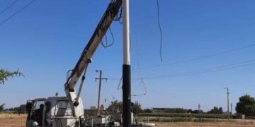 انارة الطريق الرئيسى بقرية ٧ بدمشير في المنيا 1 - جريدة المساء