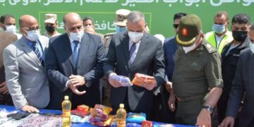 سوهاج تستقبل قافلة " أبواب الخير " أكبر قافلة مساعدات إنسانية أطلقها الرئيس 1 - جريدة المساء
