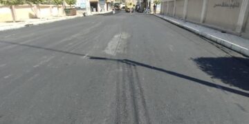 رصف وتطوير الطرق والشوارع بالمنوفية 1 - جريدة المساء