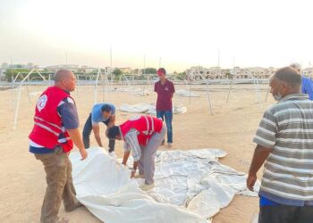 تجهيز مخيم الإيواء المناورة صقر 84 شمال الأحياء بالغردقة 17 - جريدة المساء