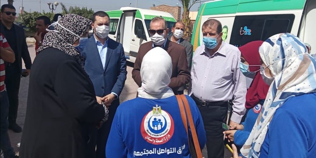محافظ كفر الشيخ يتفقد حملة "معاً نطمئن... سجل الآن 17 - جريدة المساء