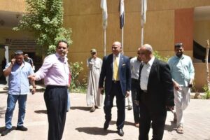 وفد الهيئة القومية للبريد يعاين موقع إنشاء مكتب بريد بجامعة الأقصر 21 - جريدة المساء