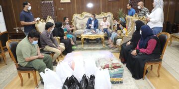 محافظ المنوفية خلال استقباله أسرة سورية: "أنتم فى بلدكم الثاني مصر" 1 - جريدة المساء