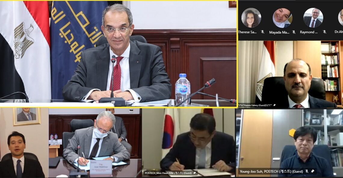 وزير الاتصالات يشهد توقيع تعاون لمنح الماجستير فى الذكاء الاصطناعى وعلوم البيانات من جامعة بوهانج للتكنولوجيا 14 - جريدة المساء