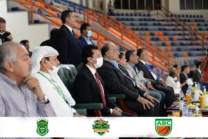 وزير الشباب والرياضة يتابع مباراة الاتحاد السكندرى والأهلى فى نصف نهائى البطولة العربية للسلة 21 - جريدة المساء