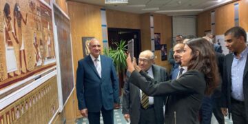 الفقي يفتتح قاعة المشروعات"micro gallery” داخل مركز توثيق التراث الحضاري والطبيعي بالقرية الذكية 1 - جريدة المساء