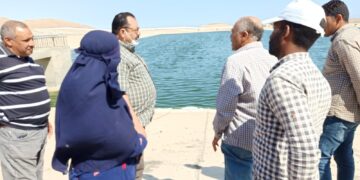 رئيس المدينة يتفقد محطة معالجة الصرف الصحي بسفاجا 1 - جريدة المساء