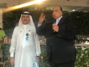 رئيس الاتحاد العربى يكرم "محمد مصيلحي" في حفل إستقبال البعثات المشاركة في بطولة الأندية العربية لكرة السلة "33" 19 - جريدة المساء