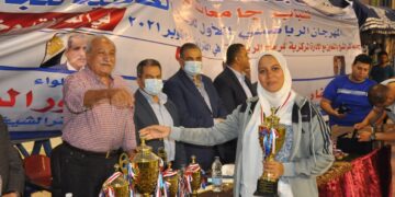 بمشاركة 700 طالب وطالبة من 28 جامعة مصرية .. ختتام المهرجان الرياضي الأول للأسر الطلابية بجامعة كفر الشيخ 1 - جريدة المساء